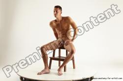 Sitting reference poses of Blake